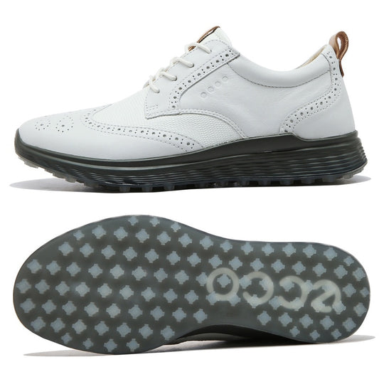 Ecco Genuine White Leather Golf Shoes